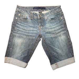 Refuge junior Jean Bermuda shorts dark Wash denim